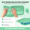 MEETION Ergonomic Keyboard Mouse Combo, Split Design Vertical Mouse Green