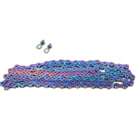 ZTTO Bike Steel Colorful Variable Speed Chain Accessory for Mountain Road BicycleHollow Out 9 speed