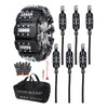 KYX Tire Chains for Car/SUV/Pickup Truks, Adjustable Universal Emergency Snow