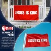 Anley Double Sided 3-Ply Jesus is King Flag 3x5 Ft