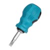Mini Stubby Screwdriver, Magnetic Dual Purpose Crossing Slot Bits Screwdriver,