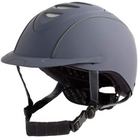 RL24 - Perfection Riding Helmet | Breathable & Adjustable | Riding Cap in Dark Blue | Increased Ventilation through Upper Air Inlet and Outlet Openings | Size S (48-52 cm)