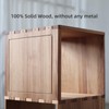 Solid Wood Corner Shelf, Square Bookcase Cube Tower, Stationary Shelves
