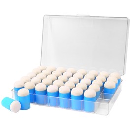 HAUSTGO 40PCS Finger Sponge Daubers W/Storage Case - Great for Applying Ink, Chalk, Paint, and More to Your Projects - Applicator for Stenciling, Sponging, and Creating Detailed Effects