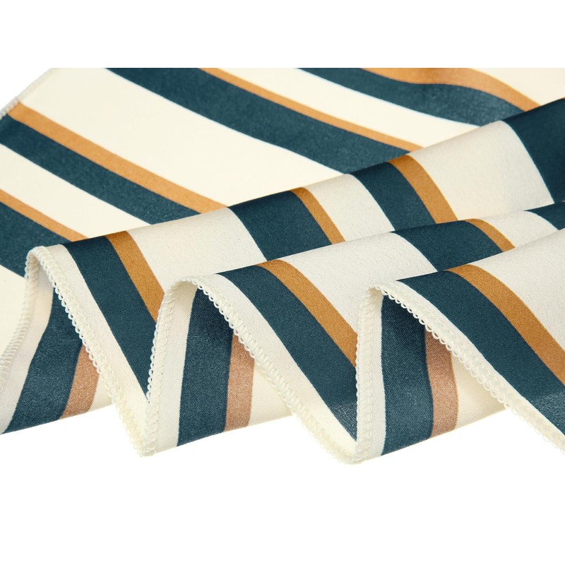 Allegra K Women's Striped Scarf, Neckerchief, Square Scarf, Hair Ornament,