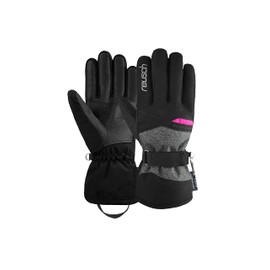 Reusch Women's Finger Gloves Hellen R-TEX XT 7771 Blck/Blck Melang/Pink Glo, 8