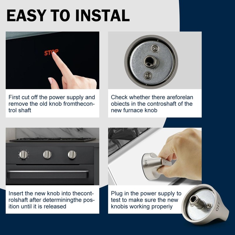 For Whirlpool Gas Stove Knobs Replacement Compatible with Whirlpool Ranges