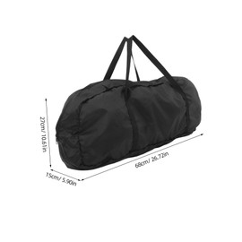 BESPORTBLE Folding Tub Tote Bag Portable Bathtub Tote Bags Bathing Tub Carrier Bag Tub Storage Container Foldable Tub Bag Tub Storage Bag Collapsible Bath Organizer Oxford Cloth Black
