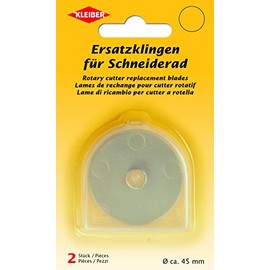 Kleiber Rotary Cutter Replacement Blades, Metal Silver, 7 x 7 x 1 cm