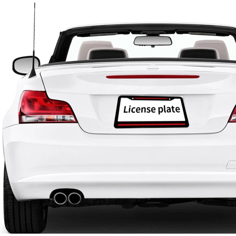 JYMAOYI Set of 2 For Honda Metal Black Metal License