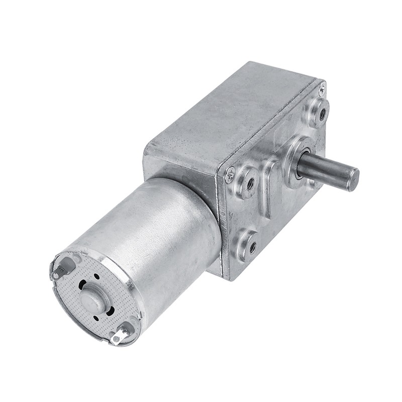 Reversible High Torque Worm Geared Motor DC 12V Reduction Motor(5RPM)