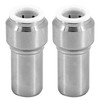 SPARES2GO Radiator Valve 15mm x 10mm Pushfit Chrome Speed Fit