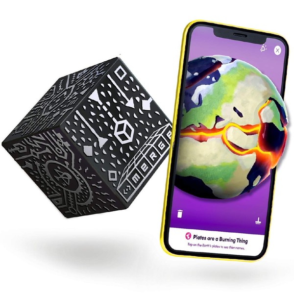 MERGE Cube - Hold Anything - Science and STEM Educational Tool - Hands-on Digital Teaching Aids - Science Simulations and STEM Projects - Home School, Remote and in Classroom Learning