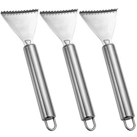 ADORAMBLING 3 Pcs Fish Scaler Stainless Steel Fish Scale Remover Efficient Fish Scaler Remover Reliable Fish Descaler Tool
