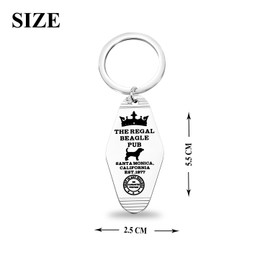 OKEYCH 1970s TV Sitcom Inspired Gift Beagle Keychain Romantic Comedy Fan Jewelry Cosplay Merch (Beagle K C)