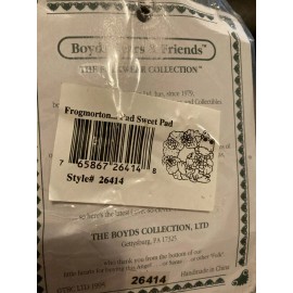 Boyds Bears  Retired Frog Pin - Frogmorton...P