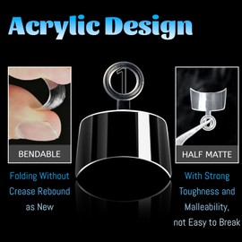 Lifextol 240pc Square Gel Nail Tips Short Fake Nails for Press on Nails Clear Acrylic Nails Tips, 12 Sizes Half Cover Nail tips Square Soft Gel Nail Tips False Nails Extension Artificial Fingernail