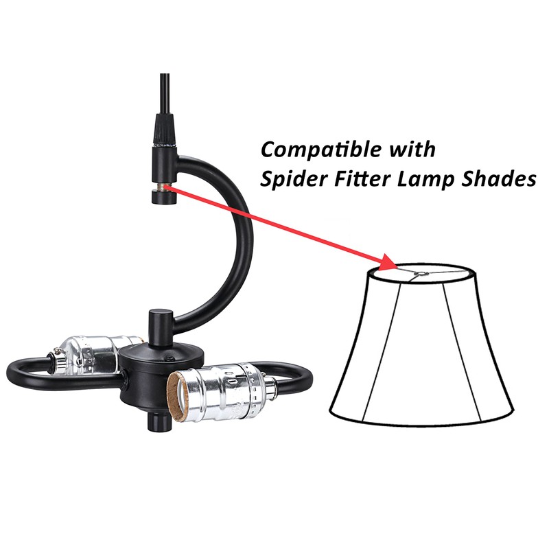 Aspen Creative 21044-1B, One Plug Pendant Conversion Matte Black Swag