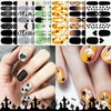 12 Sheets Halloween & Christmas Nail Stickers Full Wraps, Nail