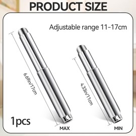 Toilet Paper Holder Rod Stainless Steel Toilet Paper Replacement Roller Spring Loaded ToiletPaper Holder