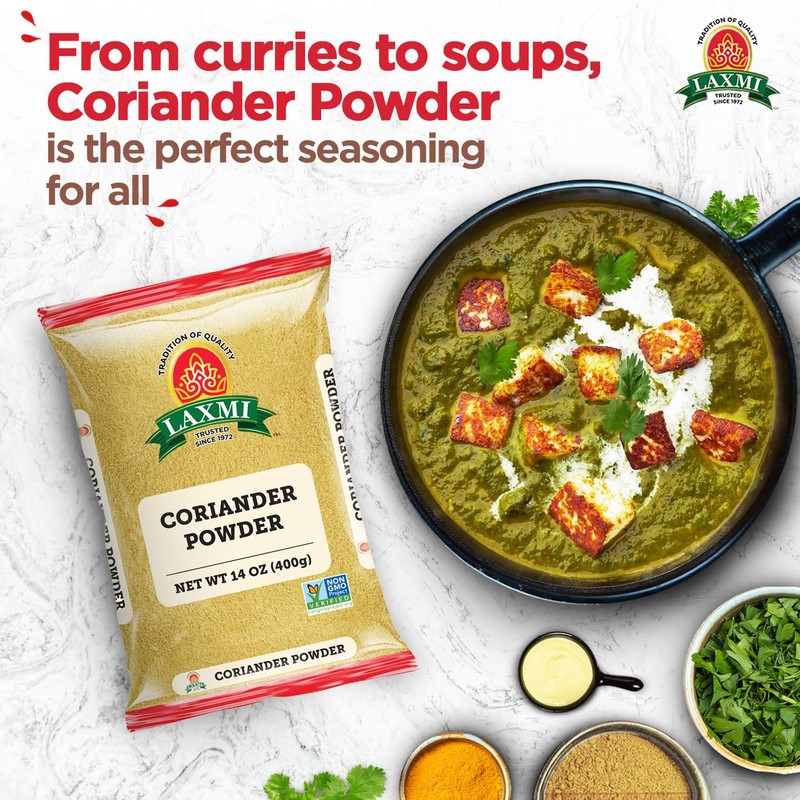Laxmi Coriander Powder 400gm (14 Oz) | Natural Ground Coriander