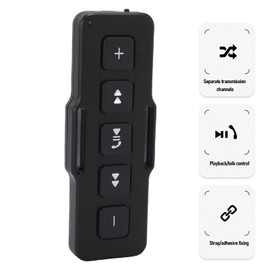 Luocute Luocute Car Media Remote Control, Phone Remote Control Bluetooth Music for Bike Motorcycle