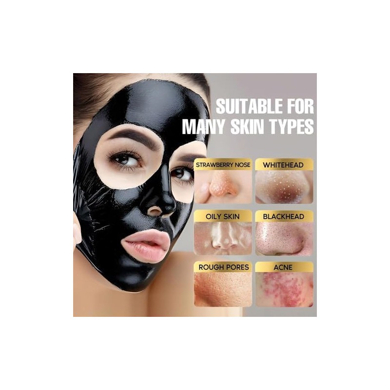 Kit de Mascarilla Eliminadora de Puntos Negros de Carbón Despegable