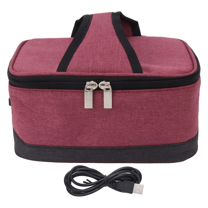 USB Heating Insulation Bag Portable Electric Heating Food Container Constant
