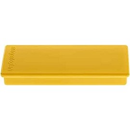 magnetoplan 1665102 Rectangular Magnet, Yellow