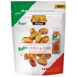 Tajin Seasoned Pistachio Kernels | No Shells | Tajin Clasico Chili Lime | Non-GMO Project Verified | Gluten Free | Vegan | Kosher | 5 Oz. Bag