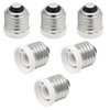 Qjaiune 6 Pack E26 to E12 Adapter, Medium to Candelabra