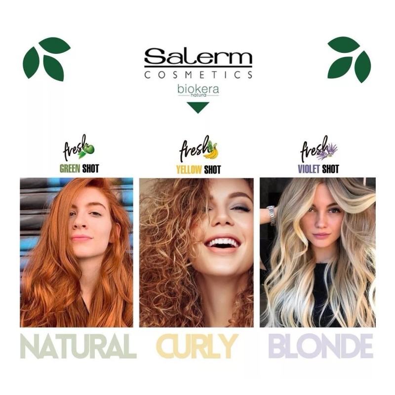 Salerm Biokera Shampoo Yellow Shot Sin Sulfatos Ni Parabenos