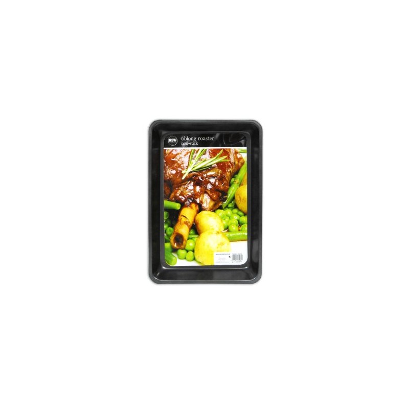 Non-Stick Rectangular Roasting Tin for Oven Use 37x26x4.5cm from Royle
