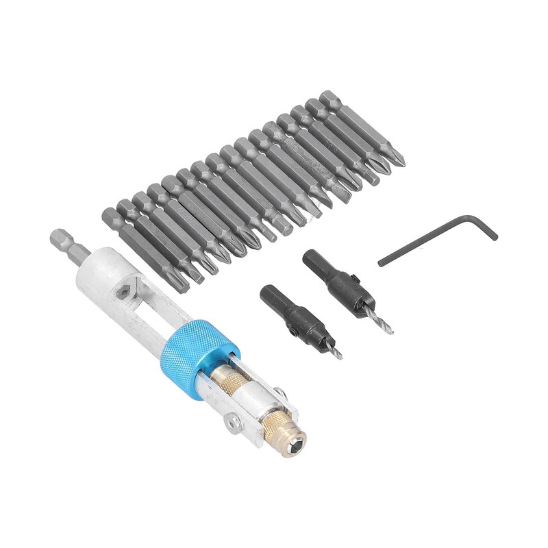 20Pcs/Set Countersink Drill Bit High Speed Steel Screwdriver Bits Screw