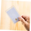 Tofficu 5pcs Transparent Card Holder Cards Clear Card Sleeves Single