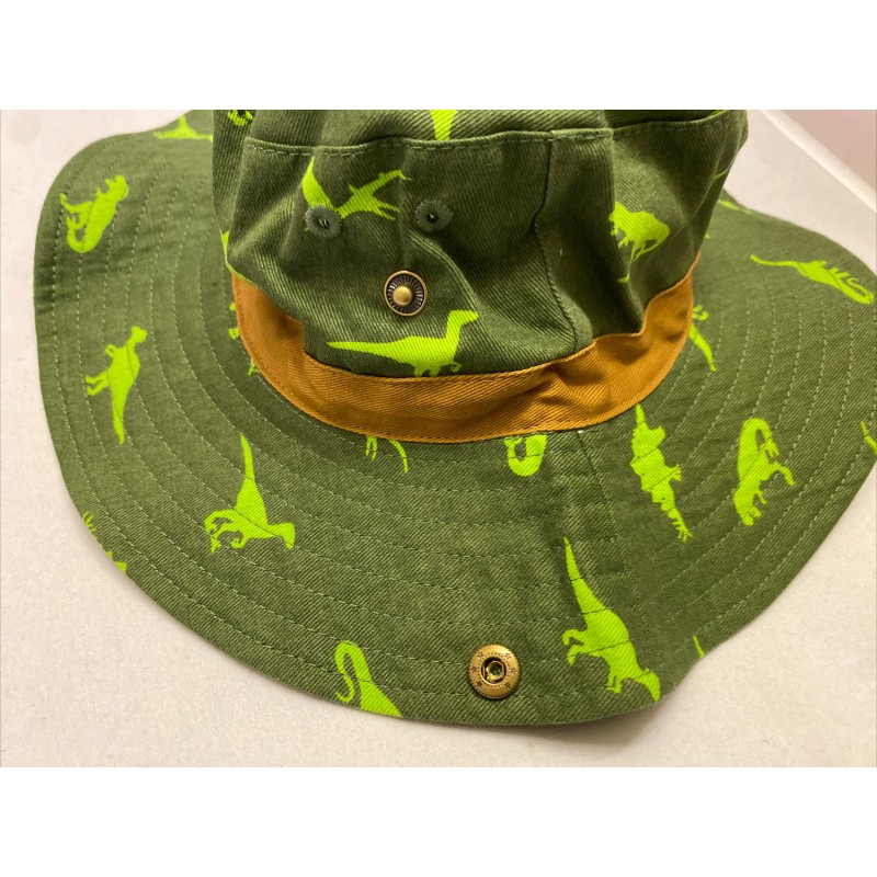 Wonder Nation Boys Sun Hat Bucket One Size Green Dino