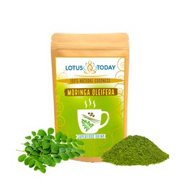 Moringa Tea Herbal Loose Leaf Tea Caffeine Free | Immune System Support | Green Superfood 100g