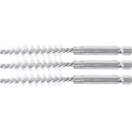 BGS 3078-10-N | Nylon Brush | 3-Piece | 10 mm | Drive External Hexagon 6.3 mm (1/4 Inch) | Hole Wire Brushes | for BGS 3078