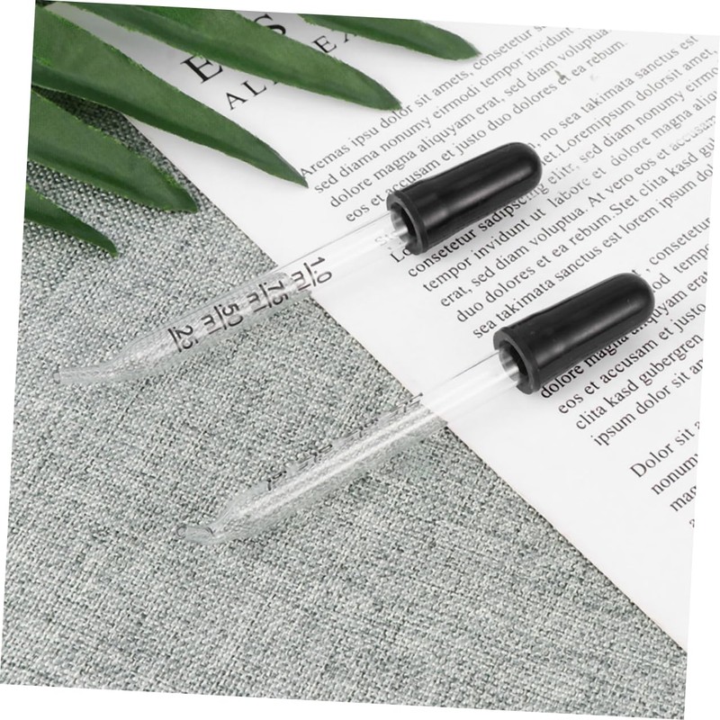 iplusmile Precision Calibrated 1ml Glass Droppers Bent Tip Lab Pipettes