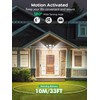 100W Security Lights Outdoor Motion Sensor,10000LM PIR Floodlight with Remote