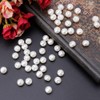 Pearl Buttons, White, Glossy, 0.4 inches (10 mm), Pack of