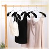 8 Pieces Velvet Hanger Shoulder Pads Over Hanger Pads Black