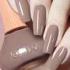 12ML Taupe Nude Nail Polish, Air Dry, No UV Lamp,