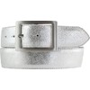 BELTINGER High-Quality Belt Metal Look with Double Buckle 4 cm