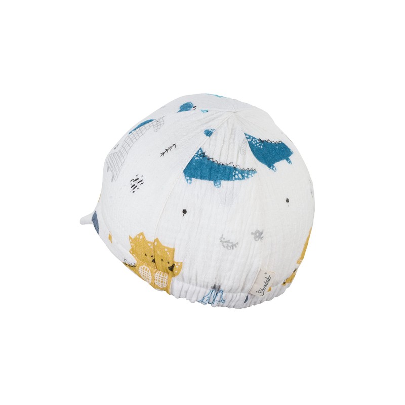 Sterntaler Unisex Children's Peaked Cap Dinosaur Children's Hat, ecru