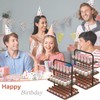 VyGrow Cupcake Stand, 3-Tier Dessert Stand for 52 Cupcakes, Wood