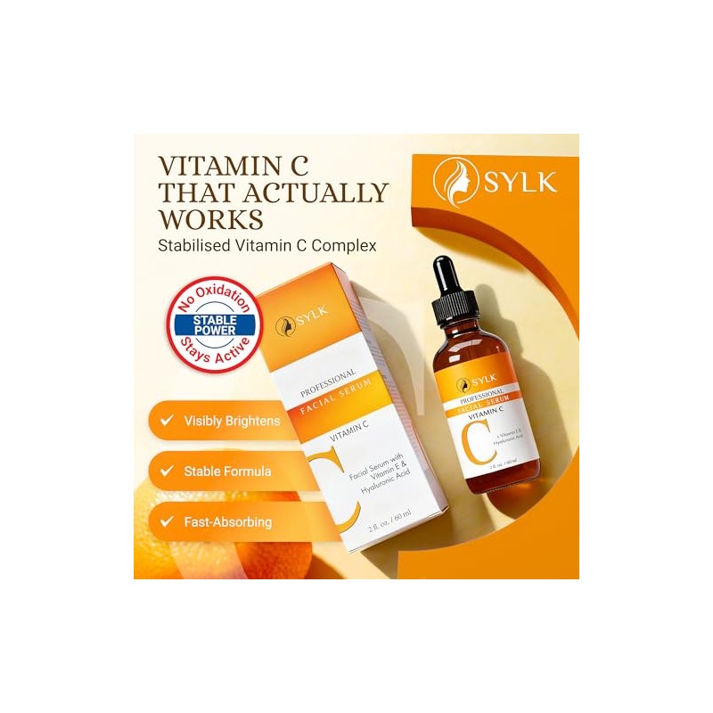 Sylk Vitamin C Serum for Face with Hyaluronic Acid and