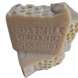 Natural Handcrafted Soap Company Goat's Milk and Organic Coconut Milk Farm Fresh Soap 7 ounce !