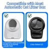 120 Pack Automatic Litter Box Liners, Compatible with SCOOPER YOUNG