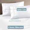 SlumberWell 4 Piece Sheet Set King Size, 100% Egyptian Cotton,